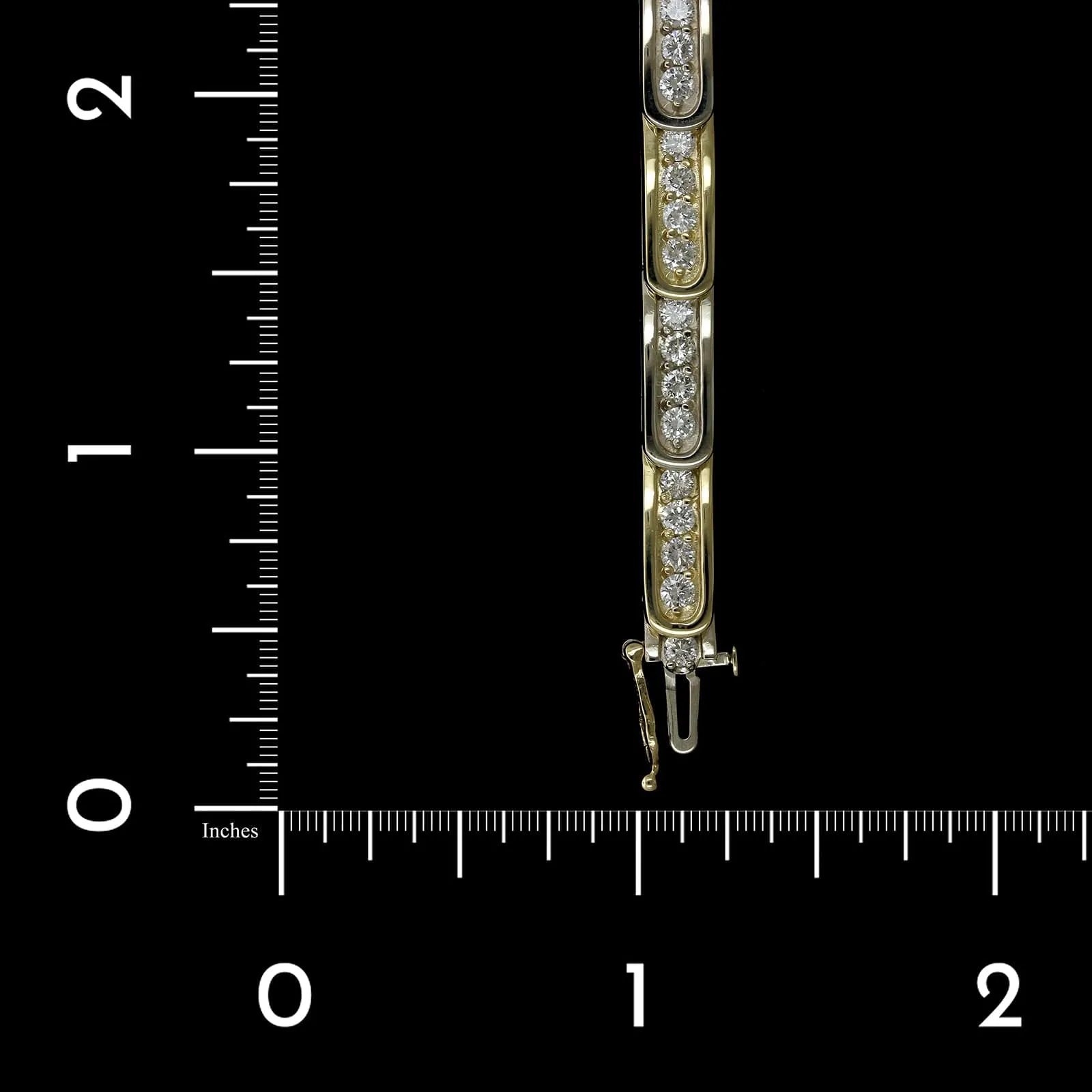 14K Two-tone Gold Estate Diamond Bracelet