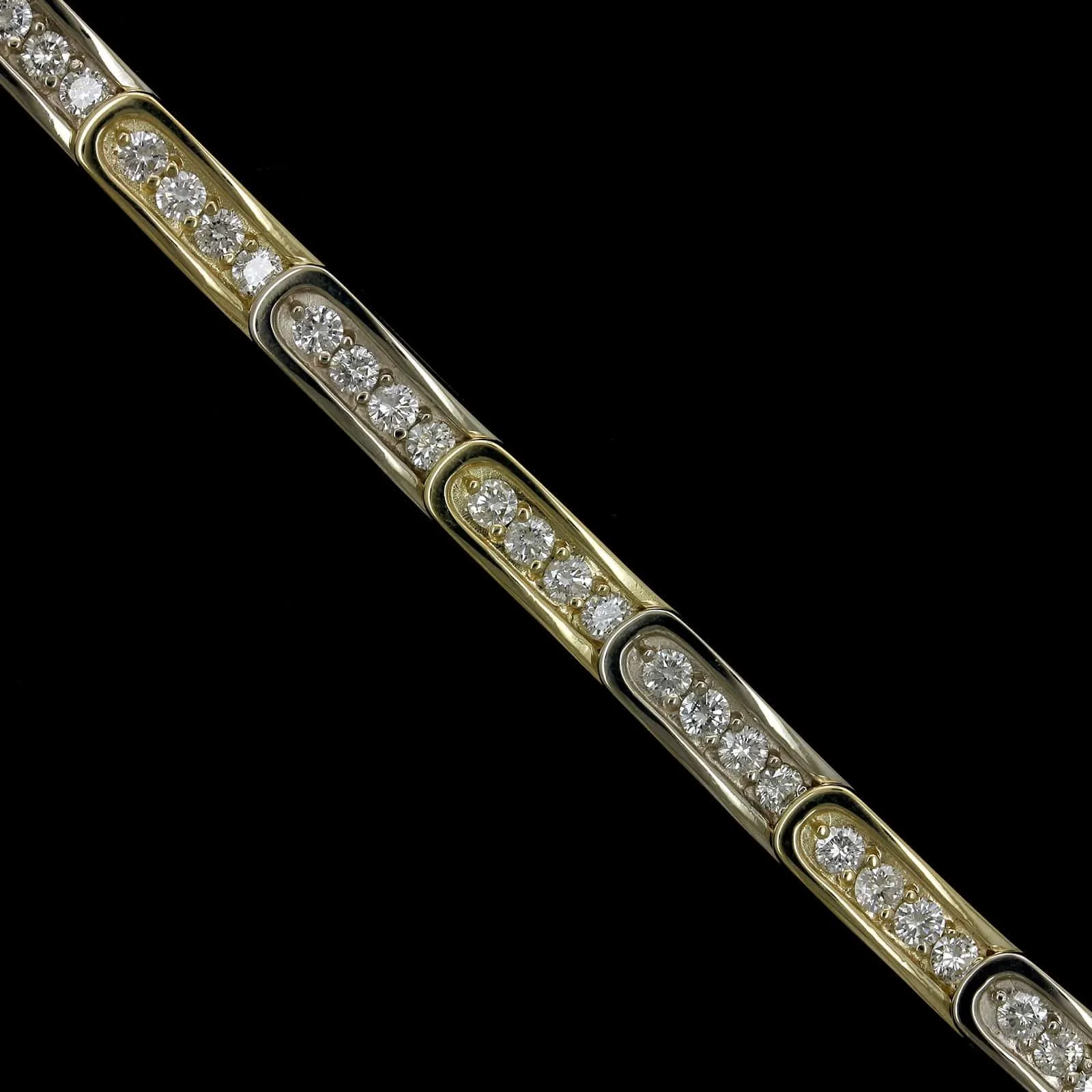 14K Two-tone Gold Estate Diamond Bracelet