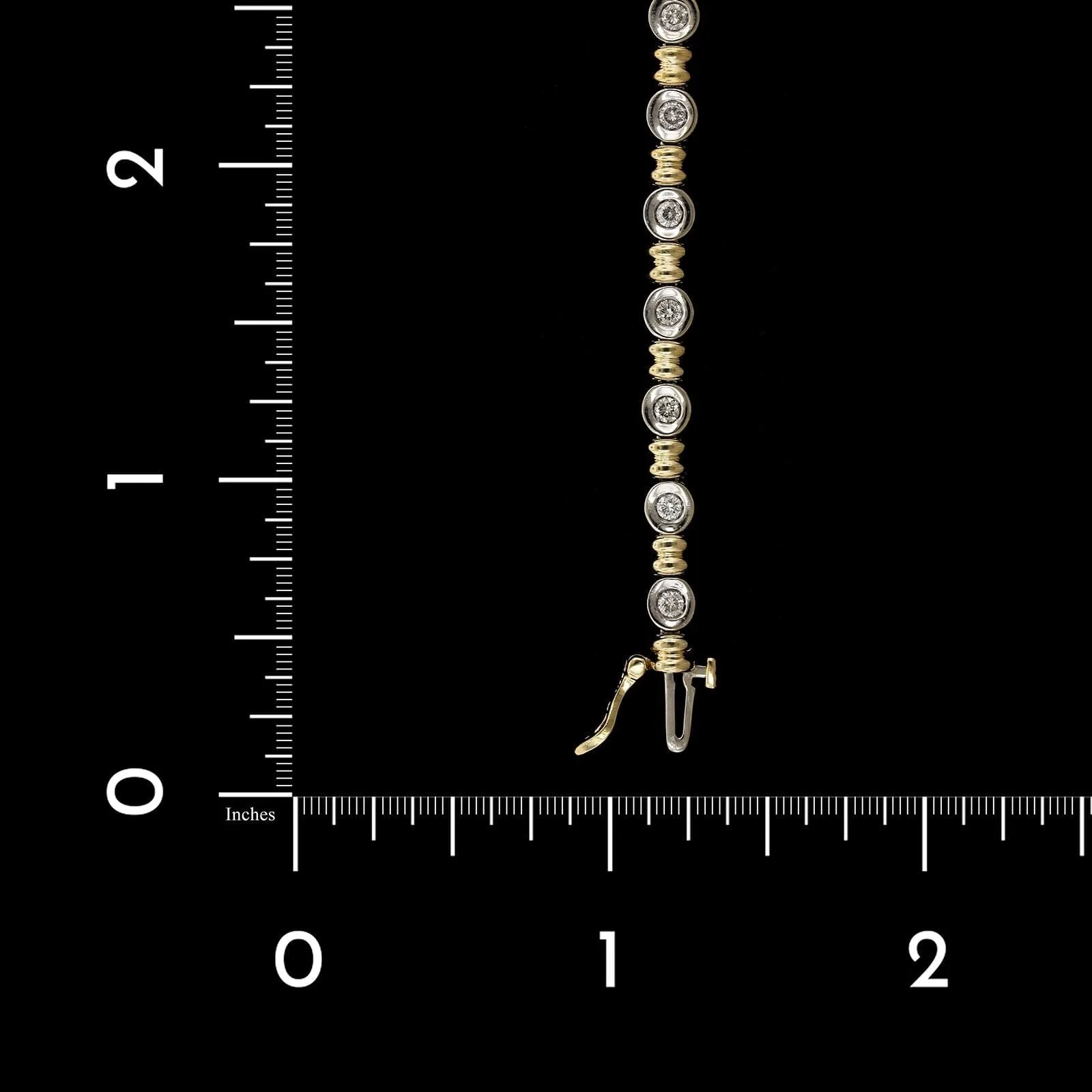 14K Two-tone Gold Estate Diamond Bracelet