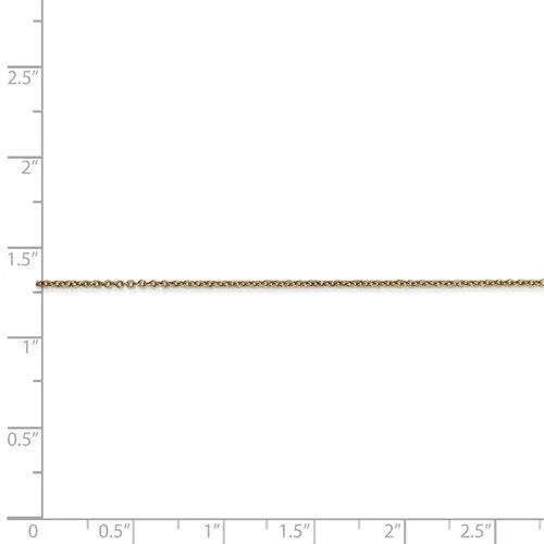 14KT GOLD 0.9MM CABLE CHAIN NECKLACE - 4 LENGTHS