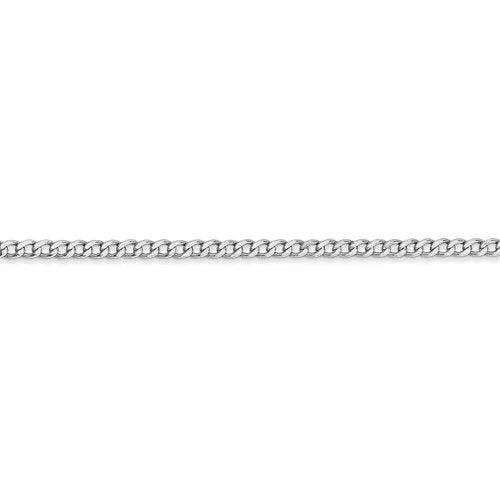 14KT GOLD 2.5MM SEMI SOLID CURB CHAIN NECKLACE - 4 LENGTHS