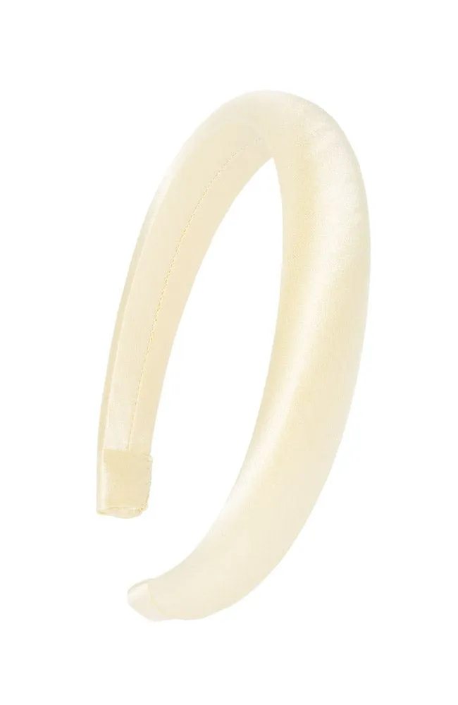 1" Padded Headband - Silk Charmeuse