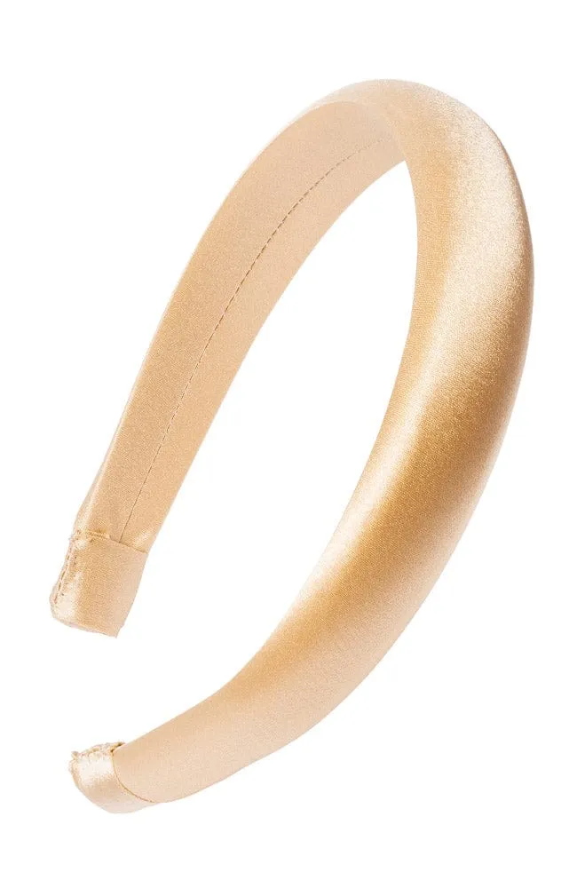 1" Padded Headband - Silk Charmeuse
