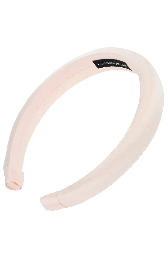 1" Padded Headband - Silk Charmeuse