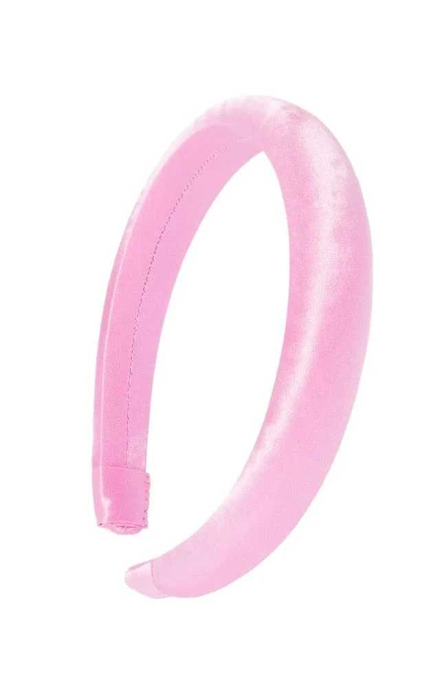 1" Padded Headband - Silk Charmeuse