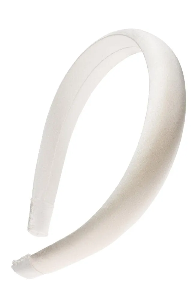 1" Padded Headband - Silk Charmeuse