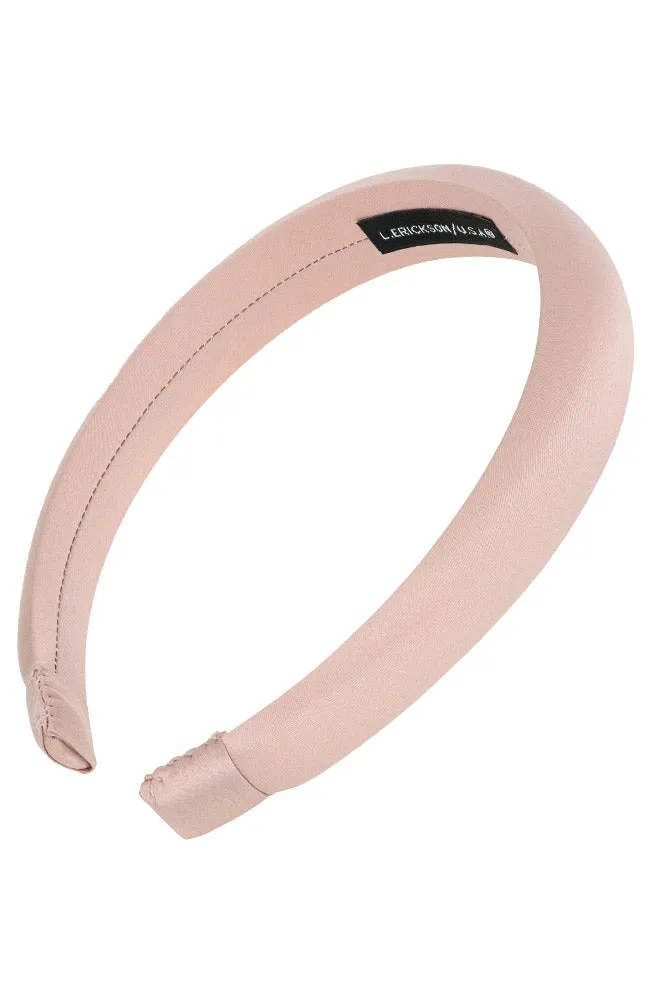 1" Padded Headband - Silk Charmeuse