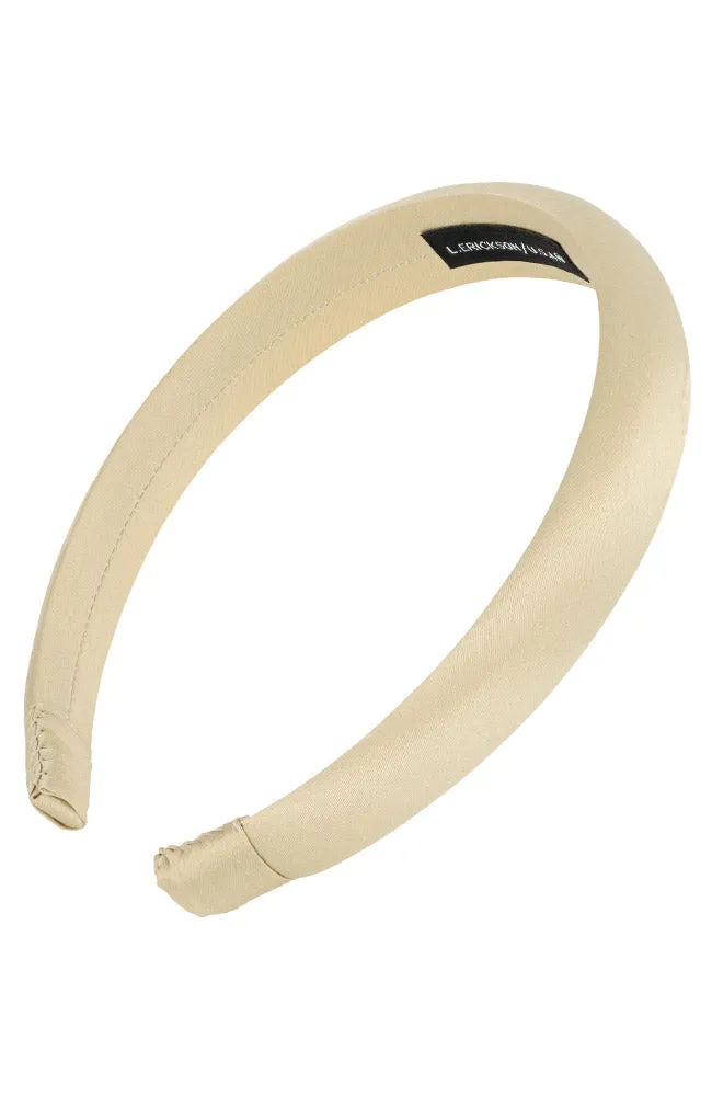 1" Padded Headband - Silk Charmeuse