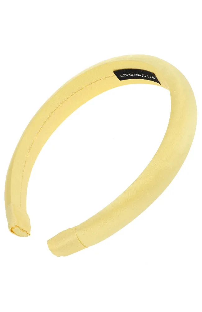 1" Padded Headband - Silk Charmeuse