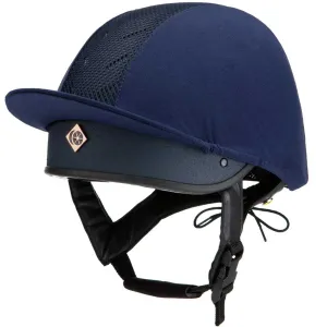 50% OFF - CHARLES OWEN Harlow MS1 Pro Jockey Skull Helmet - Navy/Rose Gold - Size: LARGE (59, 60, 61cm)