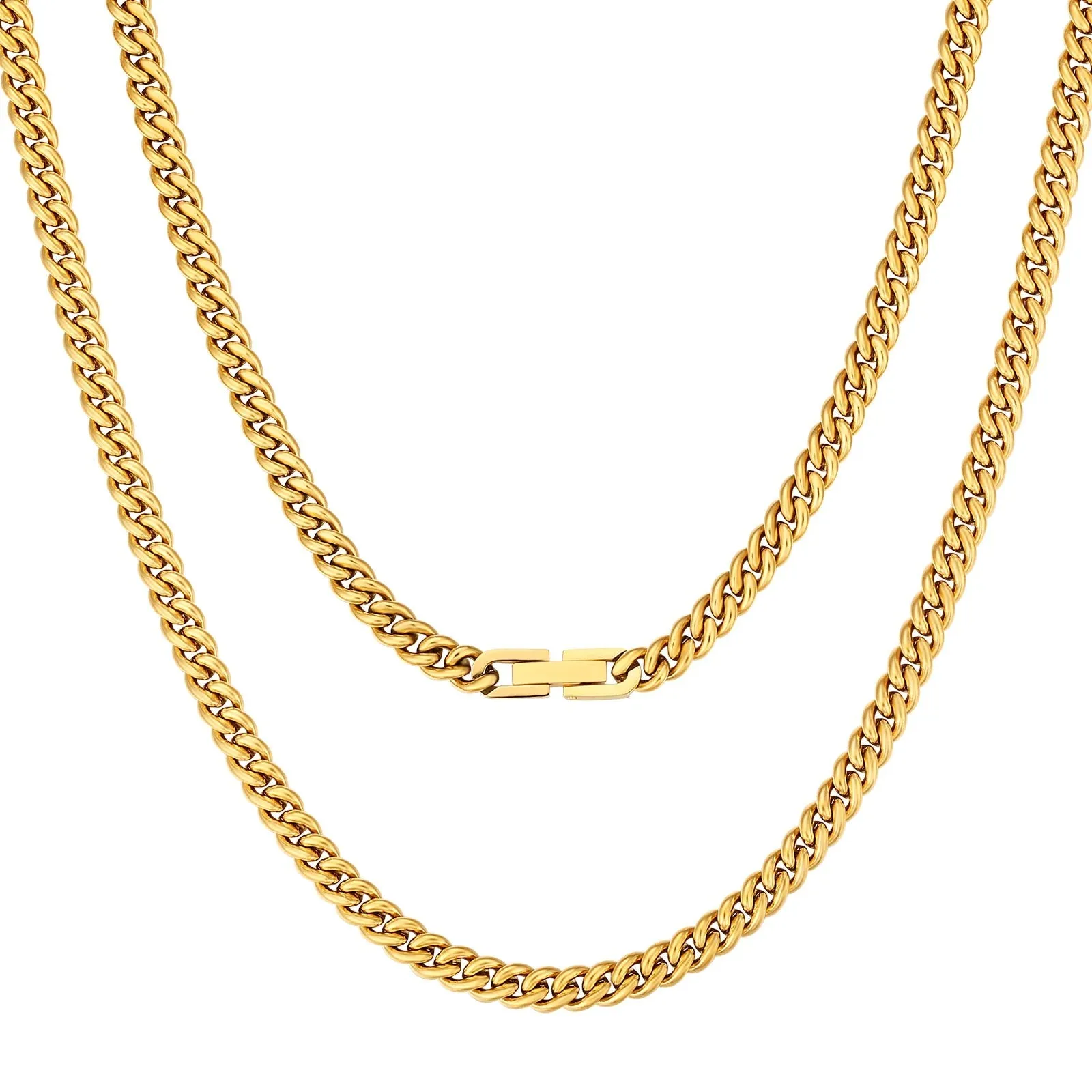 5mm Miami Cuban Link Chain in 18K Gold
