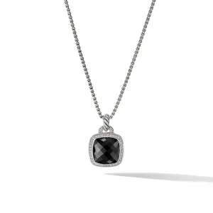 Albion® Pendant in Sterling Silver with Black Onyx and Diamonds\, 14mm