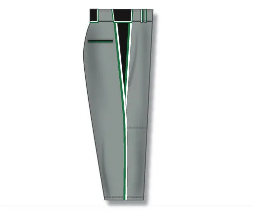 Athletic Knit Custom Made Pro Style Baseball Pant With V-Pattern Insert And Braided Side Trim