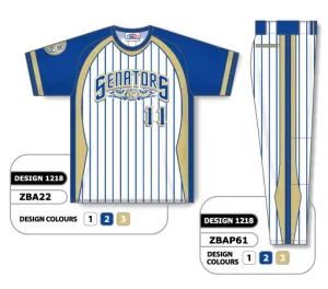 Athletic Knit Custom Sublimated Matching Baseball Uniform Set Design 1218