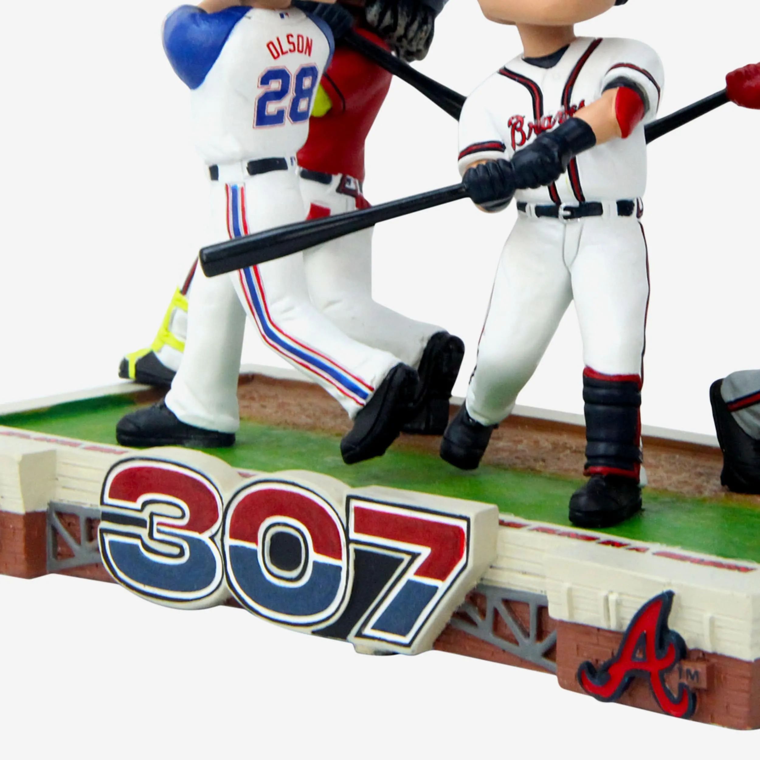 Atlanta Braves Single-Season Home Run Record Mini Bobblehead Scene