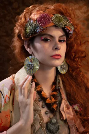 Bead and Silk Created Headband