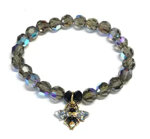 Bee Bracelet Stretch Elastic Crystal