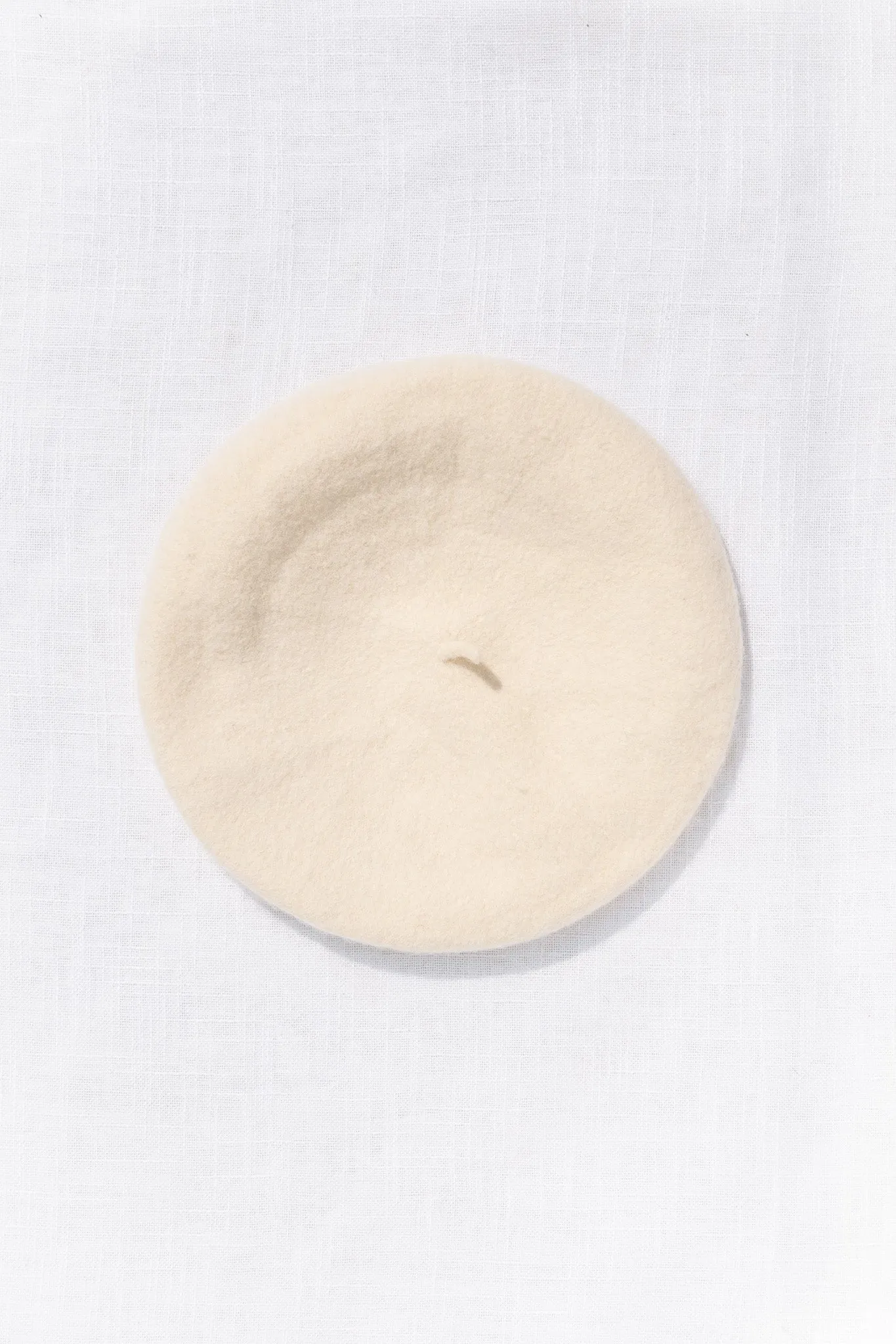 Beret - Cream Classic 100% Wool