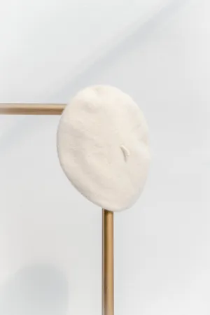 Beret - Cream Classic 100% Wool