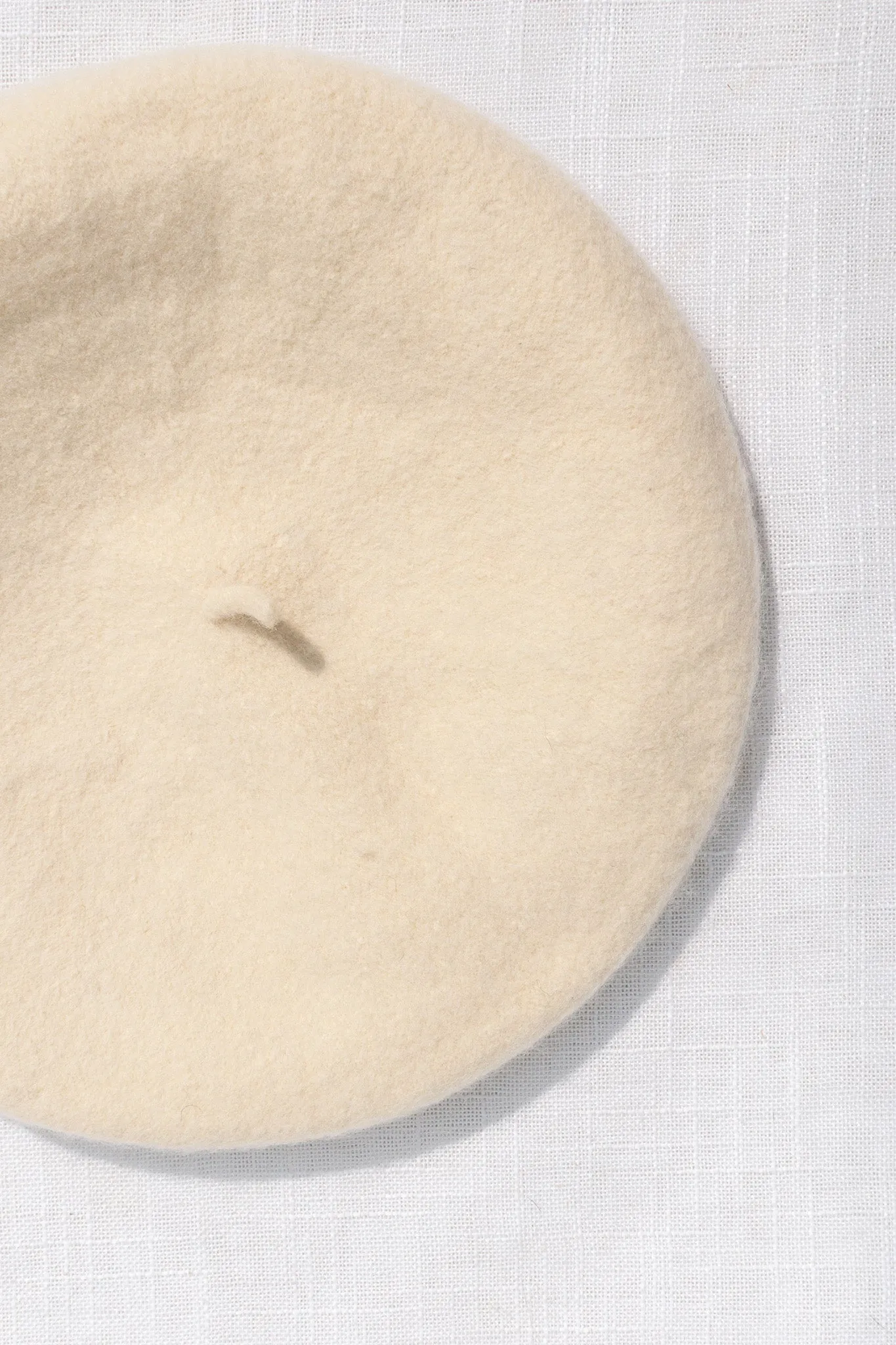Beret - Cream Classic 100% Wool