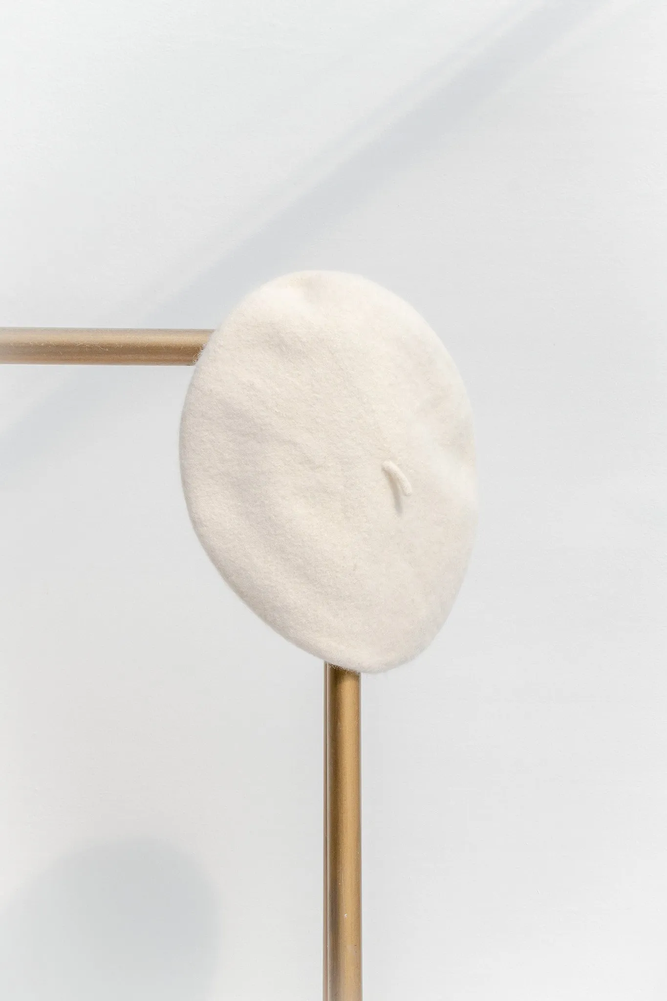 Beret - Cream Classic 100% Wool