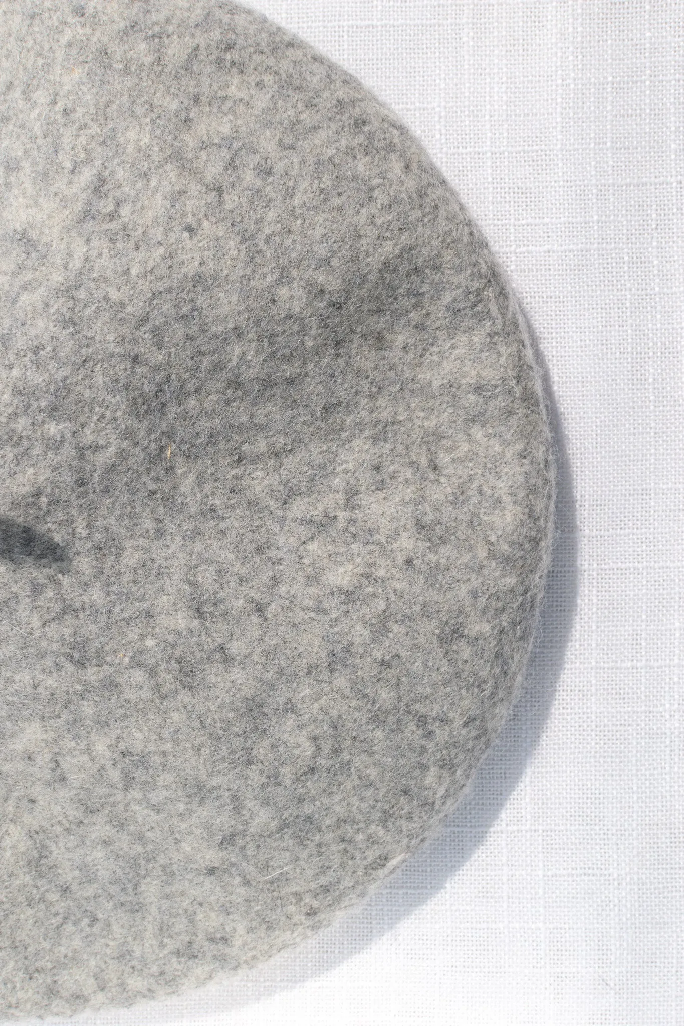 Beret - Heather Grey 100% Wool