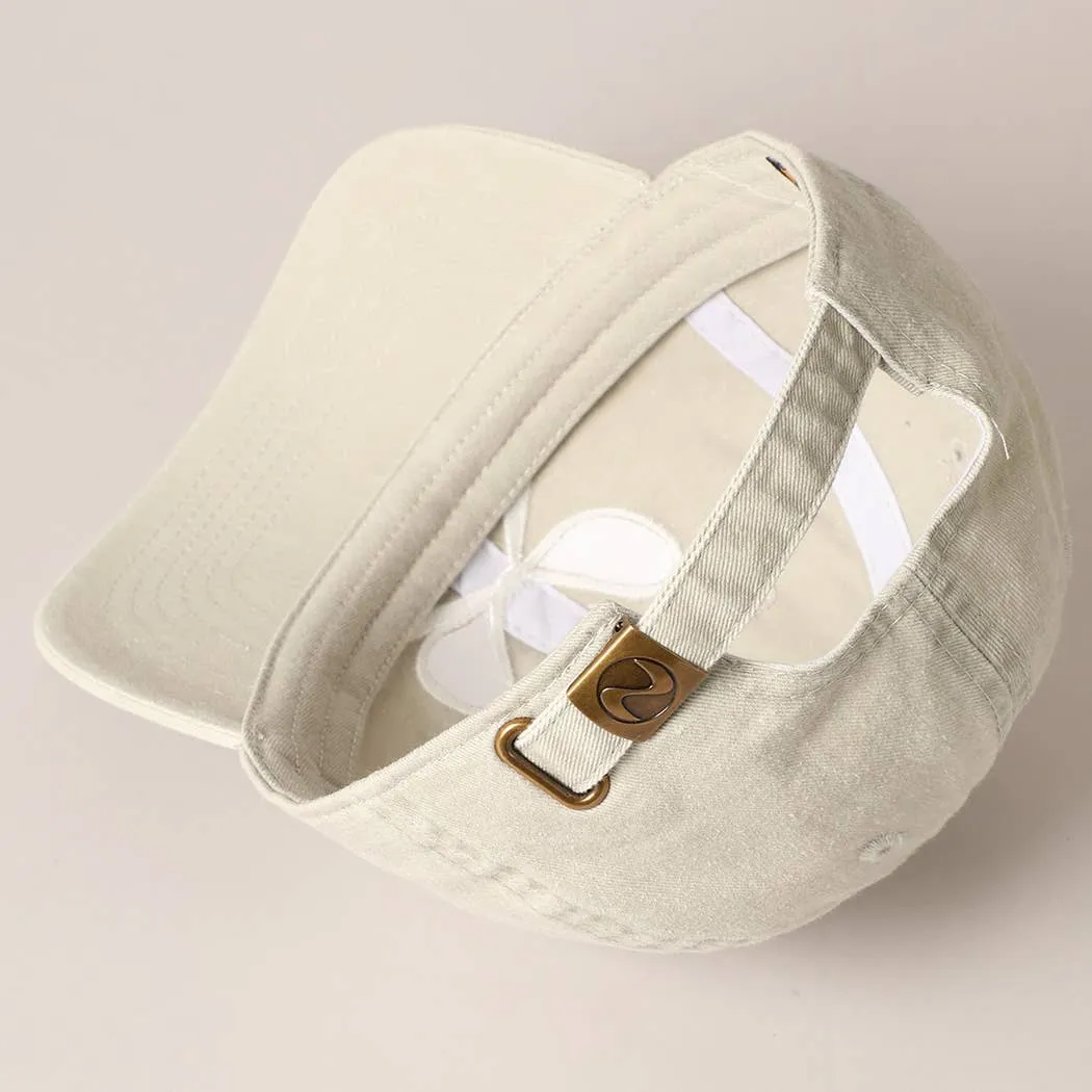 Black Bow Embroidered Cotton Baseball Cap