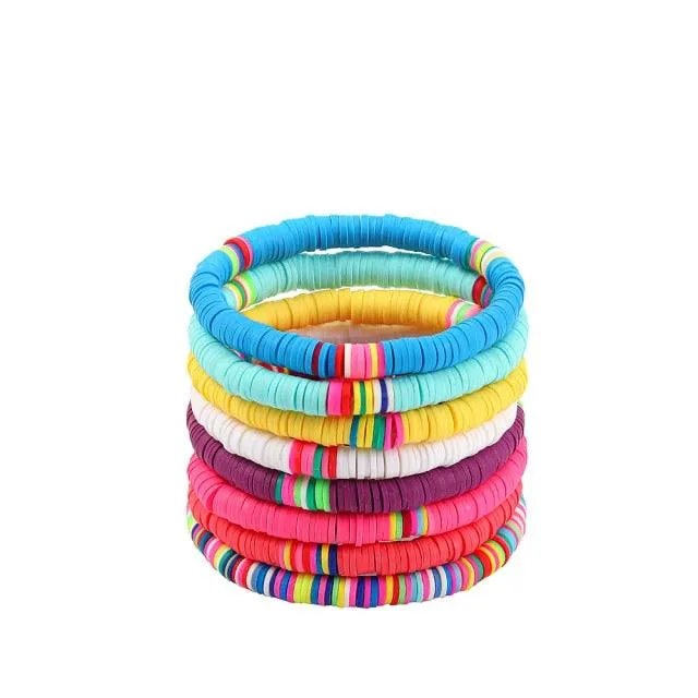Bohemian Multilayer Big Beads Crystal Evil Eyes Bracelets