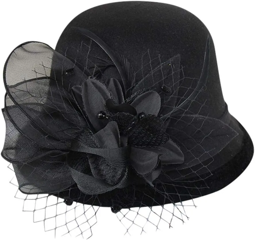 Bowler Hat, Retro Unisex Wide Brim Round Cap, Fedora Bowler Hat Valentines Day