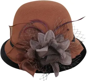 Bowler Hat, Retro Unisex Wide Brim Round Cap, Fedora Bowler Hat Valentines Day