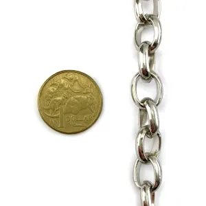 Box Chain - Chrome - 4mm - By The Metre
