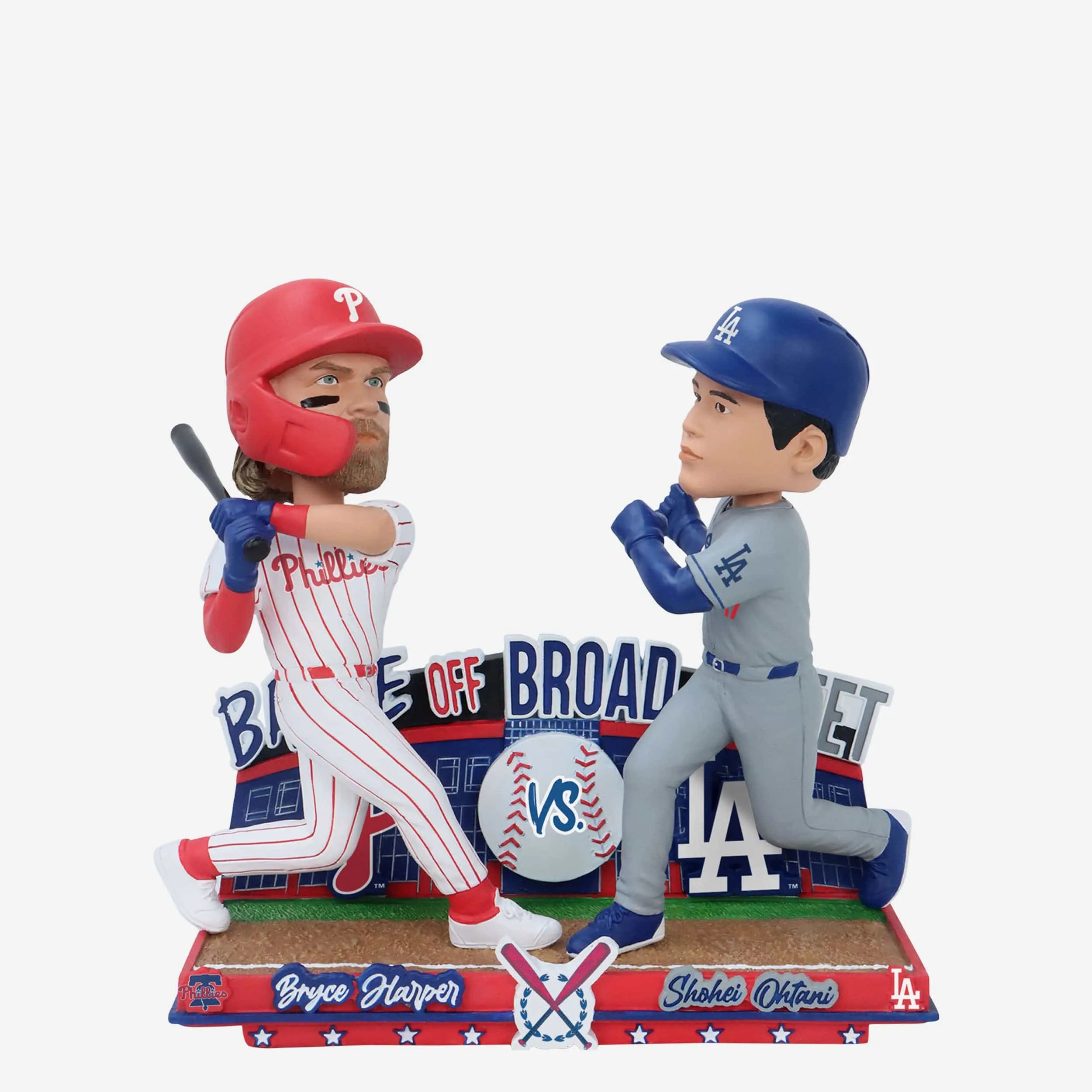 Bryce Harper & Shohei Ohtani Philadelphia Phillies & Los Angeles Dodgers Battle off Broad Street Bobblehead
