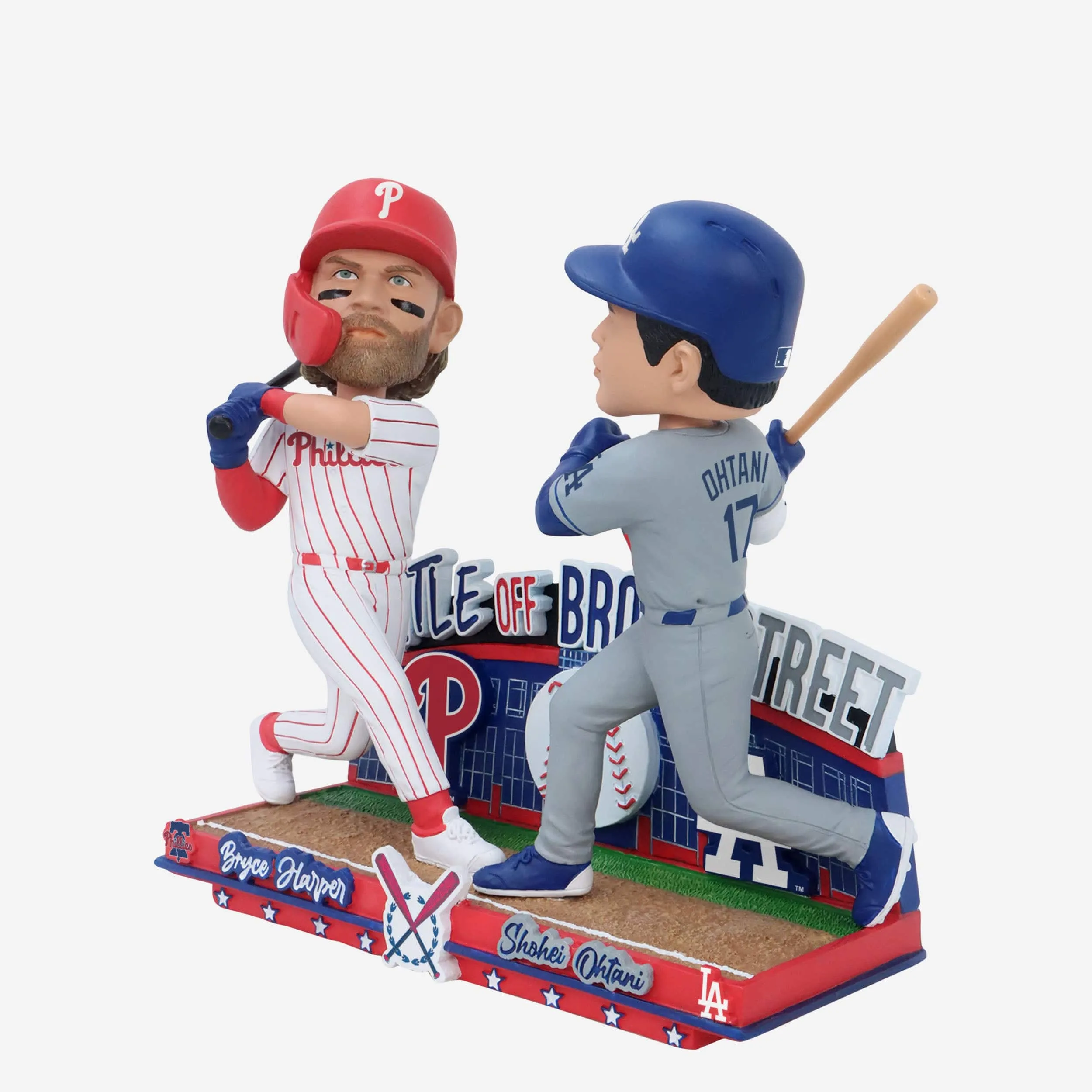 Bryce Harper & Shohei Ohtani Philadelphia Phillies & Los Angeles Dodgers Battle off Broad Street Bobblehead