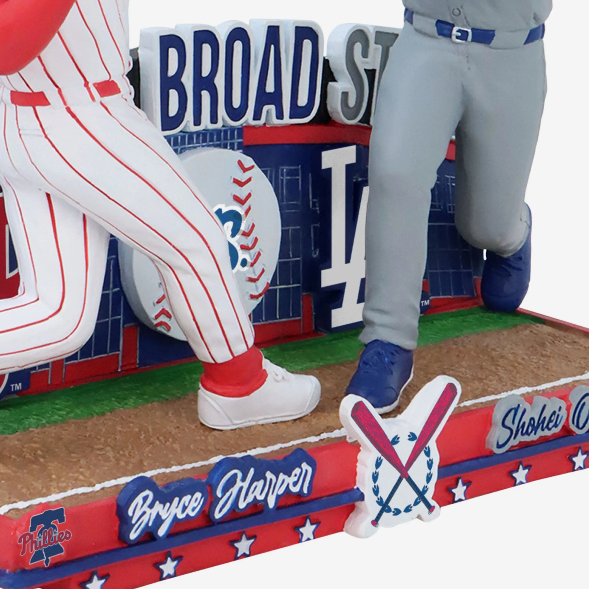 Bryce Harper & Shohei Ohtani Philadelphia Phillies & Los Angeles Dodgers Battle off Broad Street Bobblehead