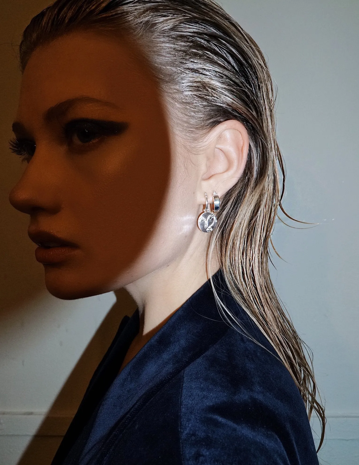 Christiane Coin pendant <br>Silver