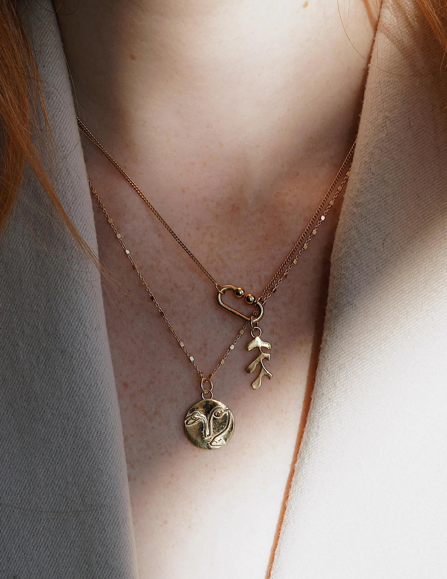 Christiane Coin pendant <br>Silver