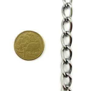 Chrome Curb Chain - 2.5mm - By The Metre