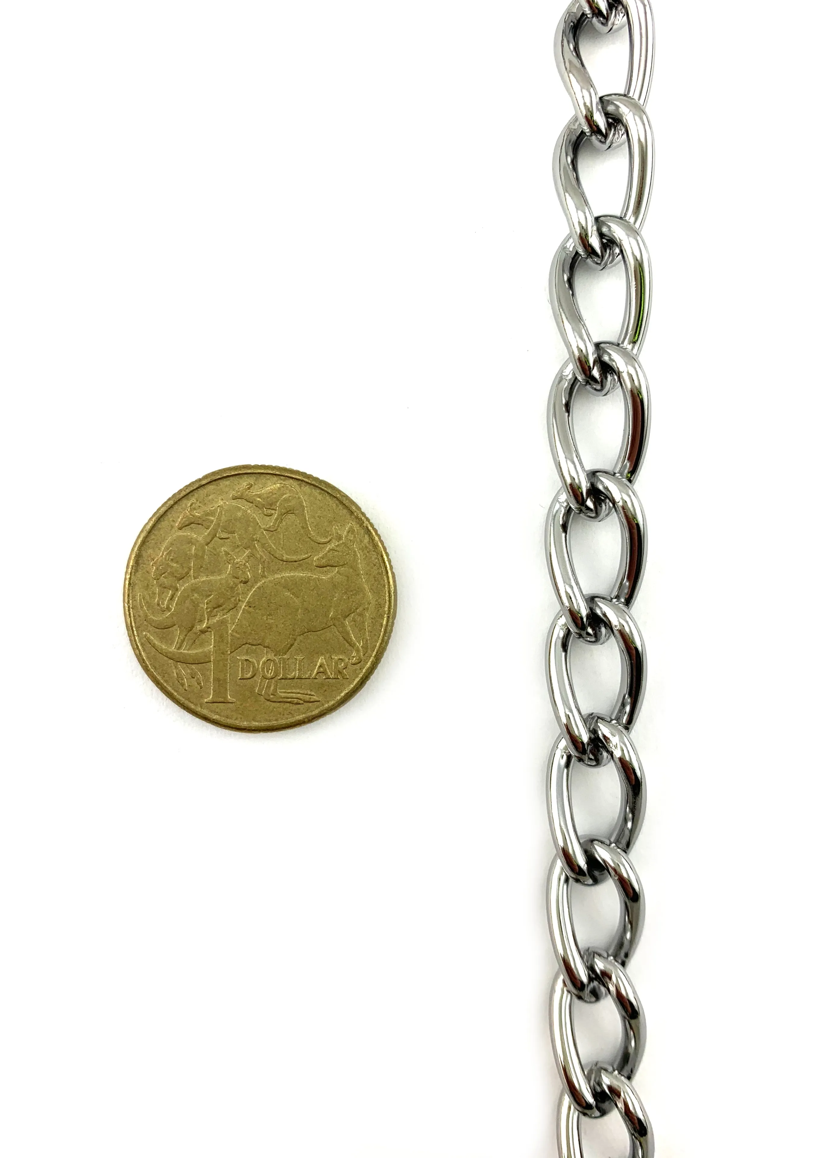 Chrome Curb Chain - 2.5mm - By The Metre