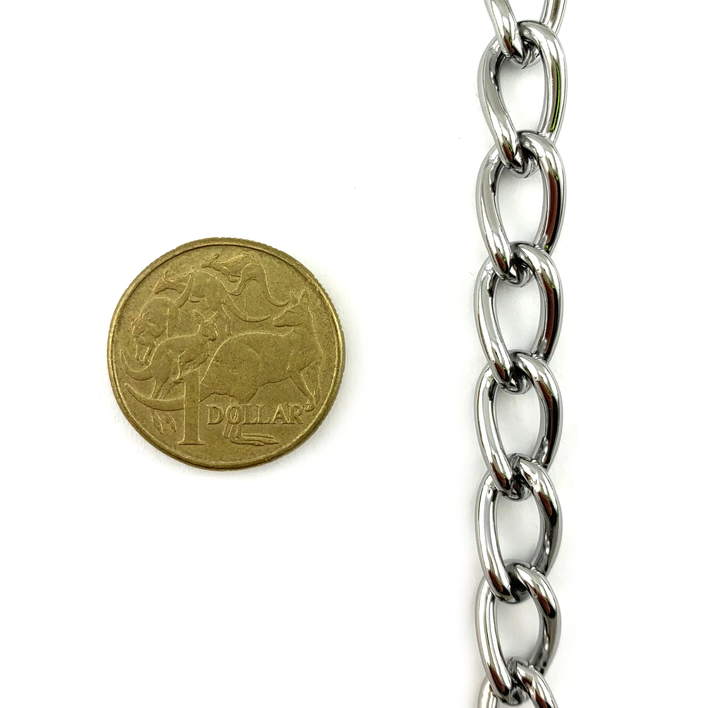 Chrome Curb Chain - 2.5mm - By The Metre