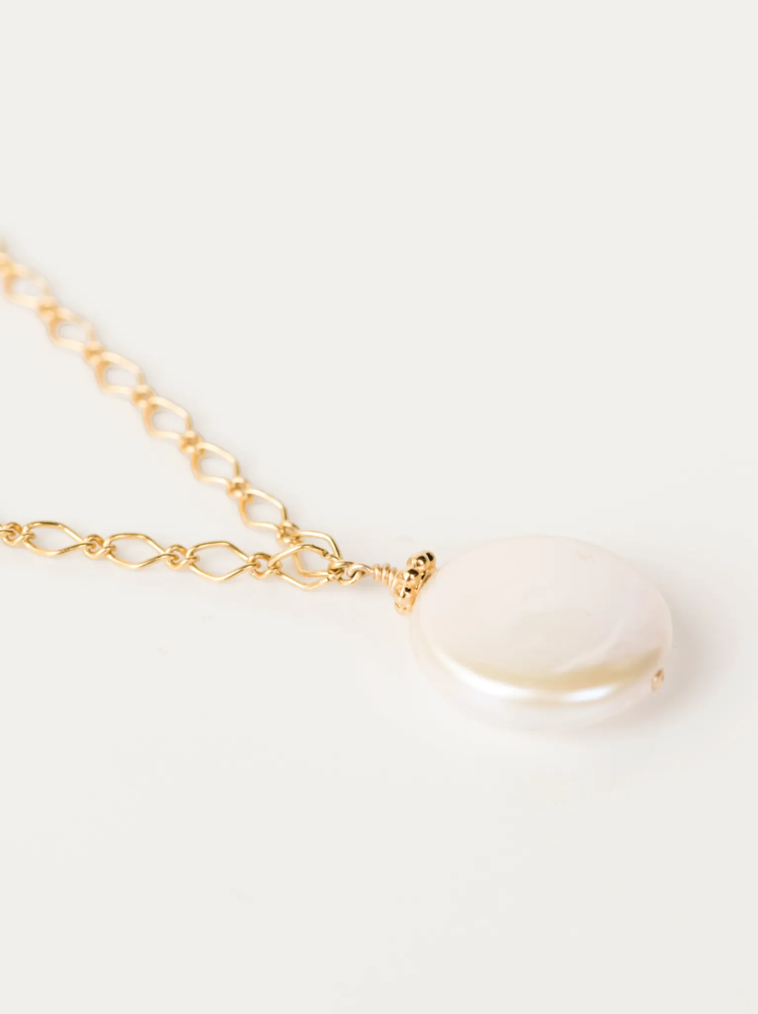 Coin Pearl Pendant Necklace