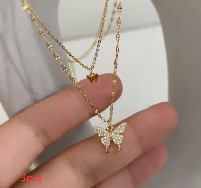 Colour Sparkling Clavicle Chain Choker Necklace For Women