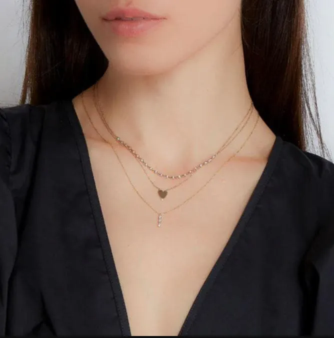 Dana Rebecca Designs DRD Heart Necklace - Yellow Gold