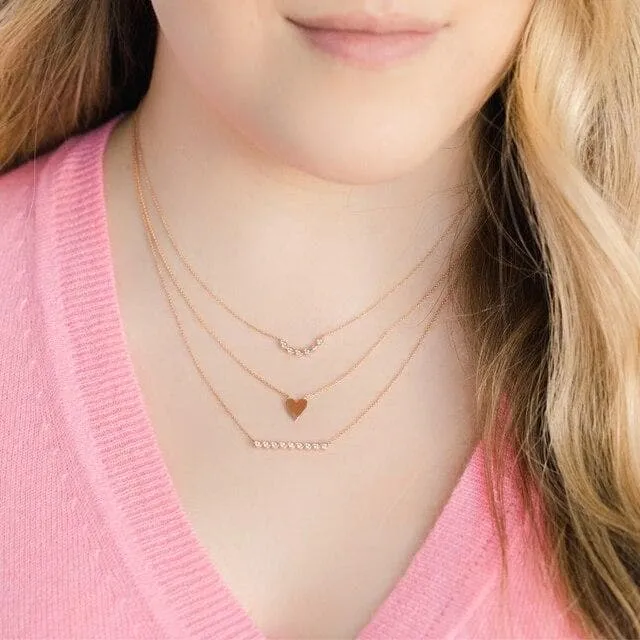 Dana Rebecca Designs DRD Heart Necklace - Yellow Gold