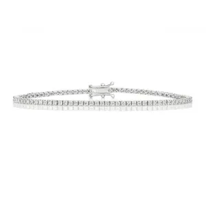 Diamond Jewellery 18ct Gold Tennis Bracelet BDQ701W/GH8