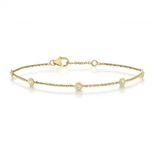 Diamond Jewellery 18K Gold Diamond Bracelet BDQ016