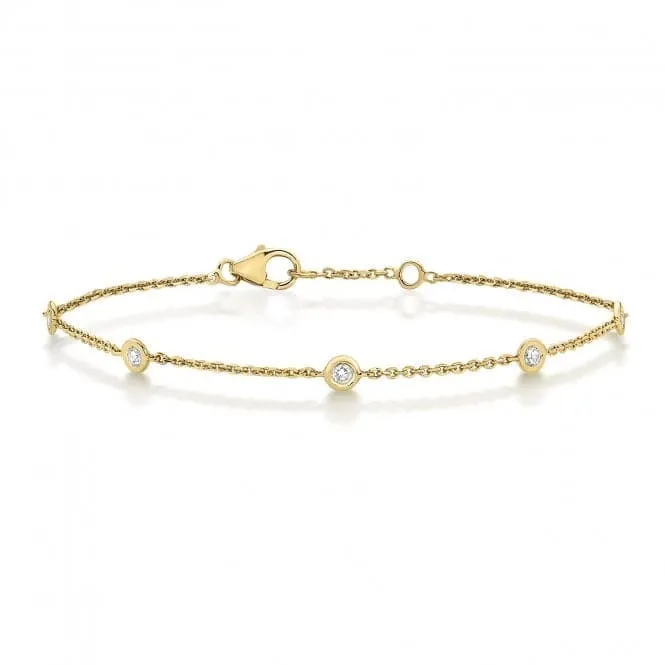 Diamond Jewellery 18K Gold Diamond Bracelet BDQ016