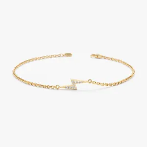 Diamond Lightning Bolt Bracelet, Electra