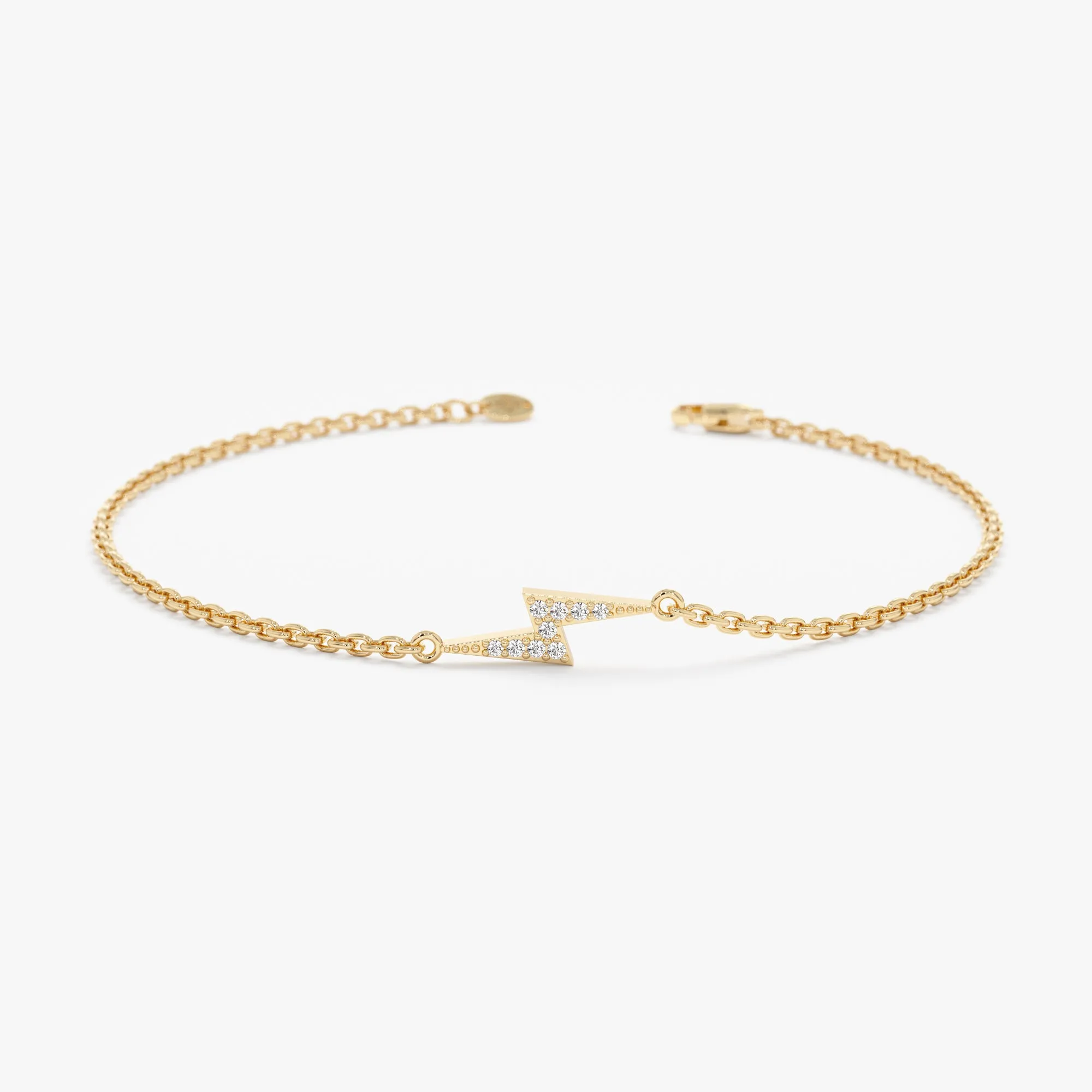Diamond Lightning Bolt Bracelet, Electra