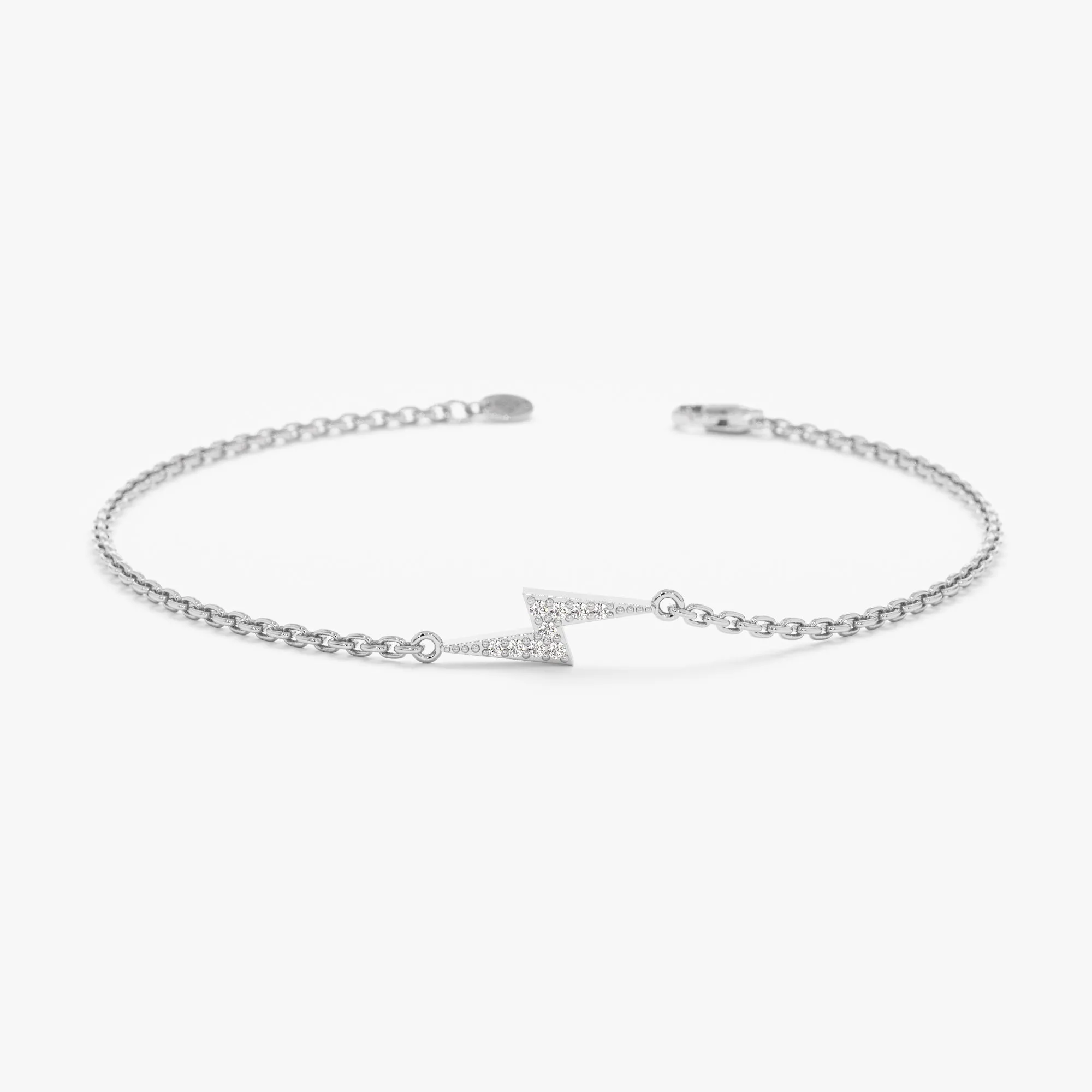 Diamond Lightning Bolt Bracelet, Electra