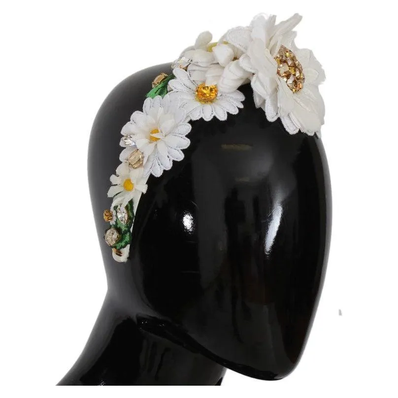 Dolce & Gabbana Sunflower Crystal Luxury Headband